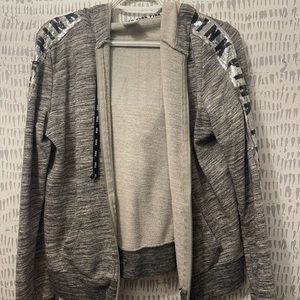 PINK hoodie with zipper